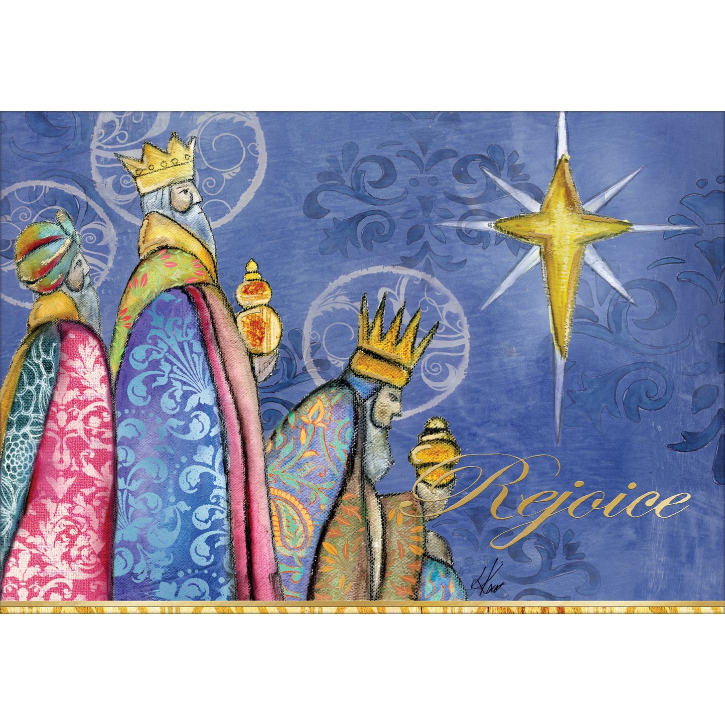 Card-Boxed-We Three Kings (Petite) (Box Of 12)