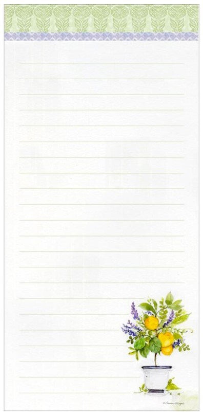Mini List Pad-Lemon Grove (3.5" x 7.75")