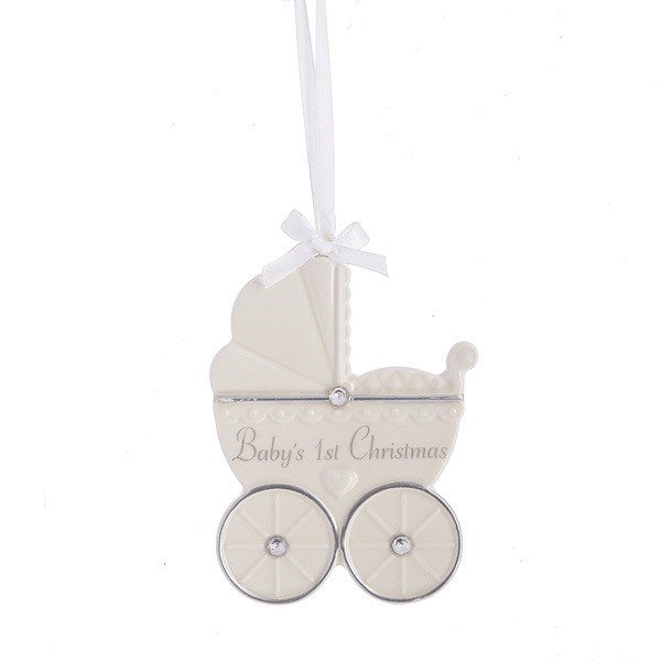 Ornament-Baby's 1st Christmas (4 3/8" x 2 7/8")