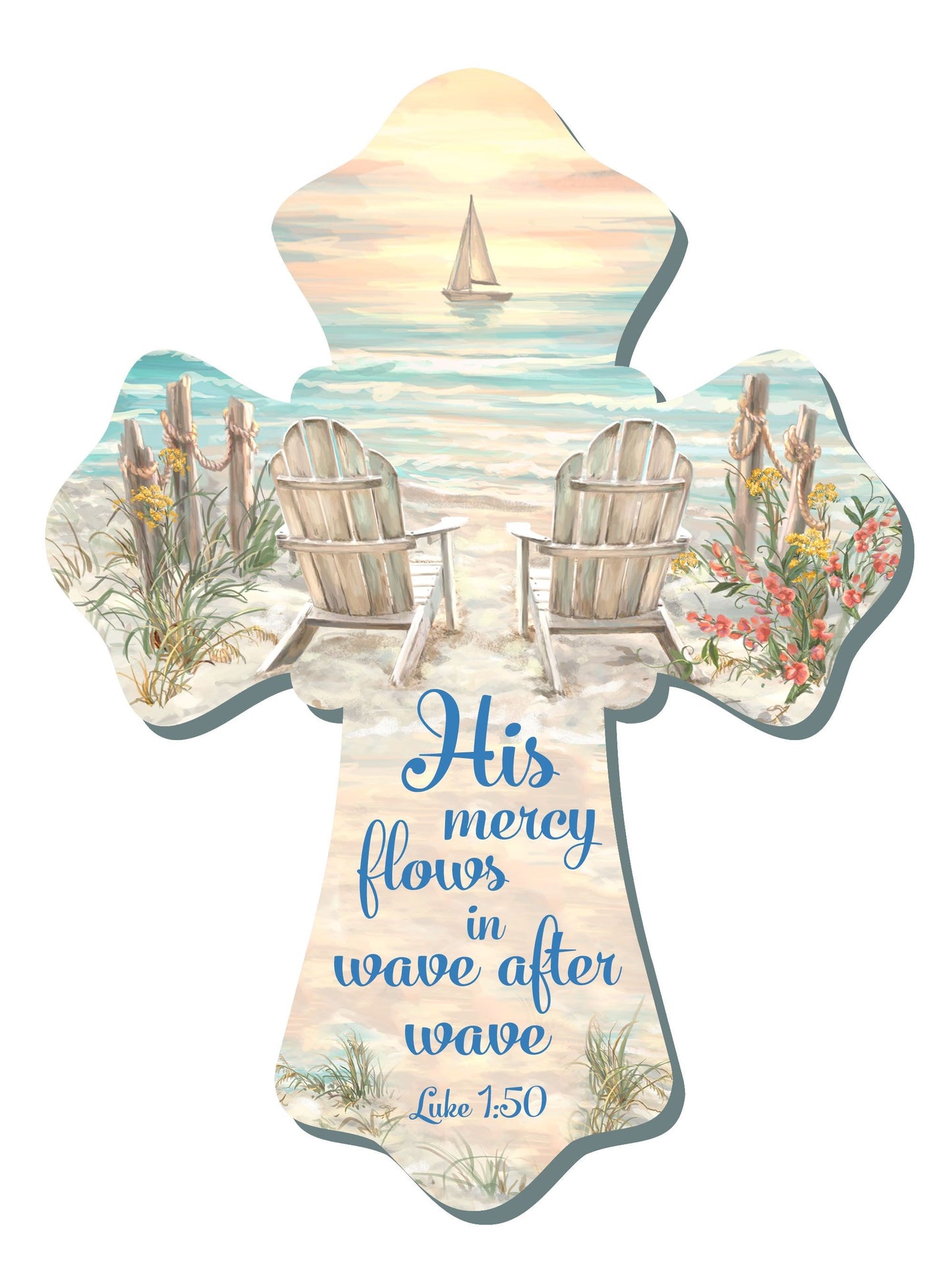 Wall Cross-Beach (6" x 8")