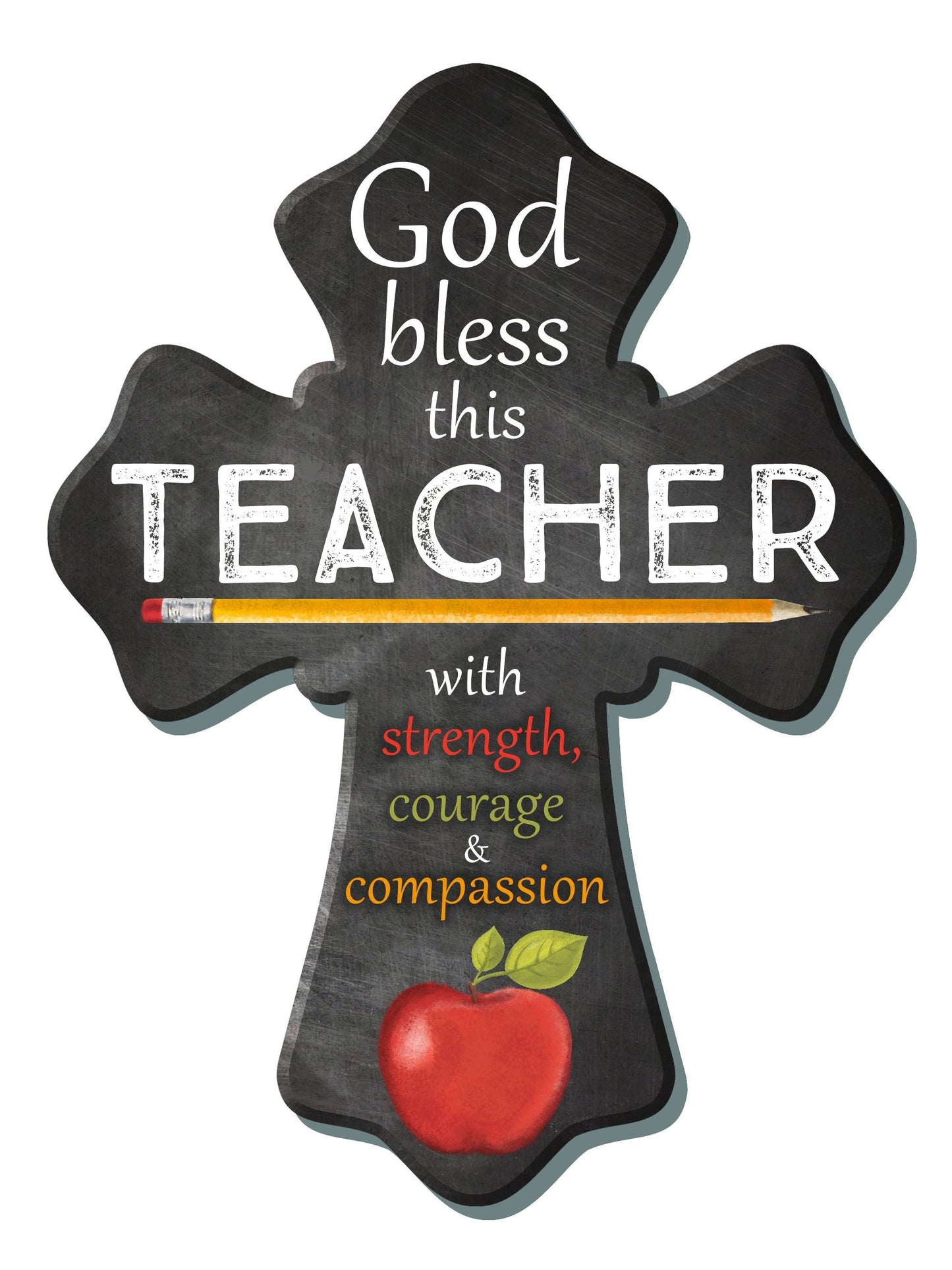 Wall Cross-Teacher (6" x 8")