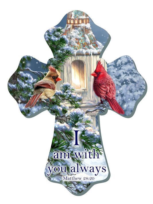 Wall Cross-Little Cardinal Chapel (6" x 8")