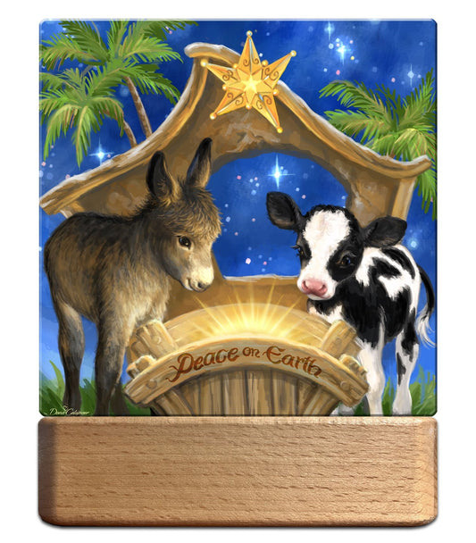 Night Light/Plaque-LED-Holy Night (7"H)