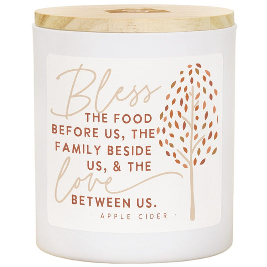 Candle-Bless The Food Tree-Apple Cider Scent (3.5 x 4.25)