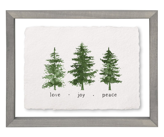 Floating Art-Love Joy Trees (14 x 11)