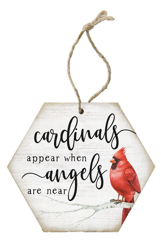 Ornament-Honeycomb-Cardinals Appear (6.875 x 4.5)