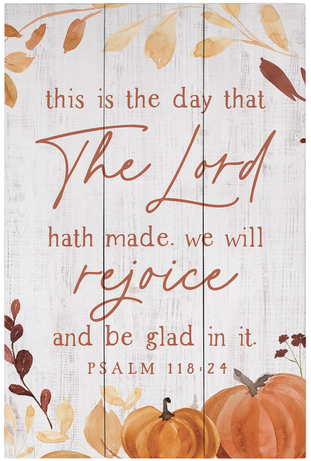 Rustic Pallet-This Is The Day-Pumpkins (10.75 x 16)