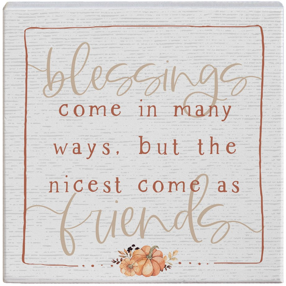 Small Talk Square-Blessings Friends (5.25 x 5.25)