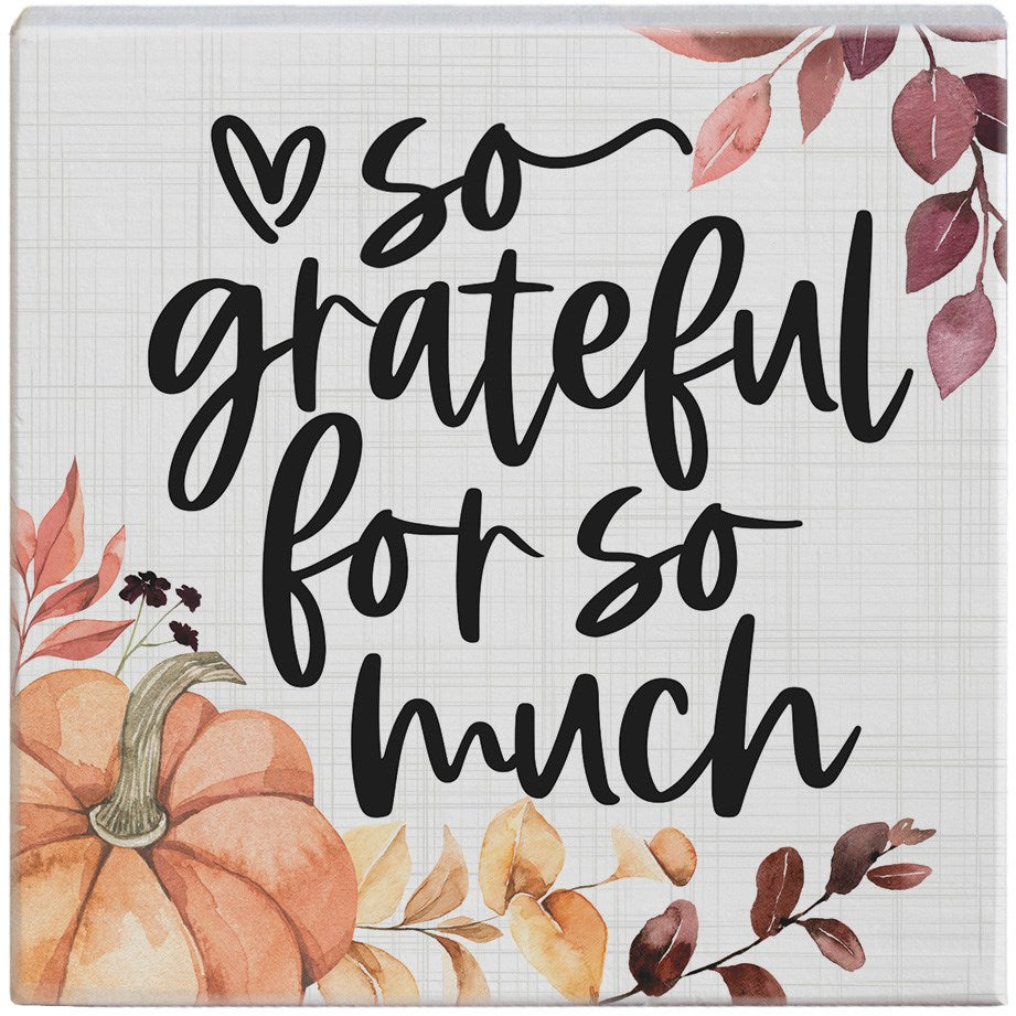 Small Talk Square-So Grateful Pumpkin (5.25 x 5.25)