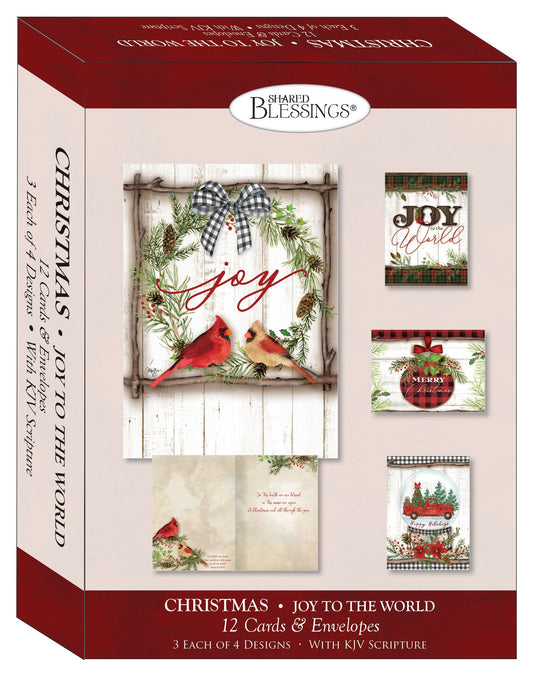 Card-Boxed-Shared Blessings-Christmas-Assorted/Joy To The World (Box Of 12)