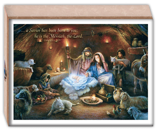 Card-Boxed-Christmas-Large-No Room In The Inn (Box Of 16)