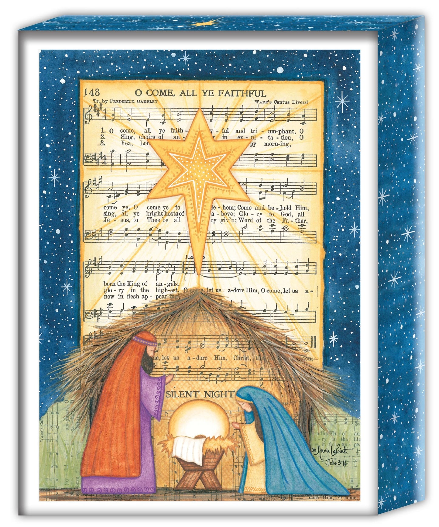Card-Boxed-Christmas-Large-O Come All Ye Faithful (Box Of 16)