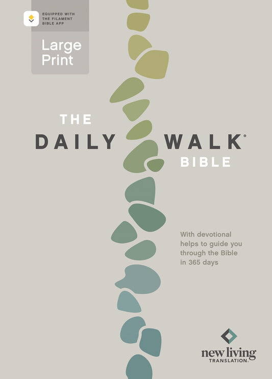 NLT The Daily Walk Bible/Large Print  Filament Enabled-Softcover