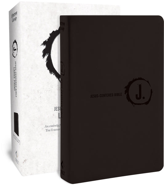 NLT Jesus-Centered Bible-Large Print-Black Imitation Leather