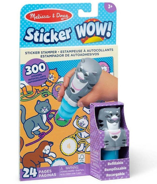 Sticker Wow! Cat w/Book & Stickers (Ages 3+)
