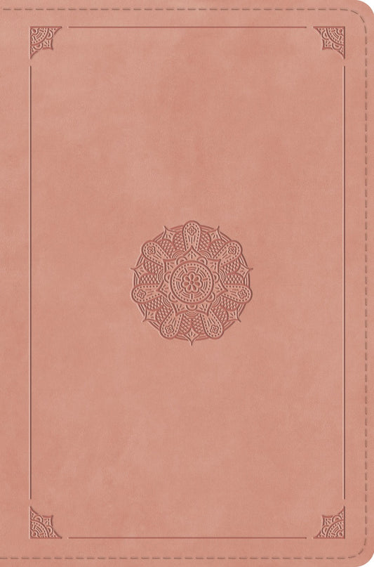 ESV Compact Bible-Blush Rose  Emblem Design TruTone