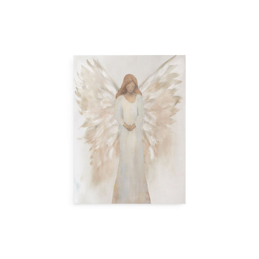 Wall Decor-Canvas-For He Will Command His Angels Concerning You (12" x 15.75")