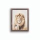 Framed Art-Lion & Lamb (12.75" x 16.75")