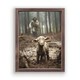 Framed Art-Jesus Running After A Lost Lamb (12.75" x 16.75")