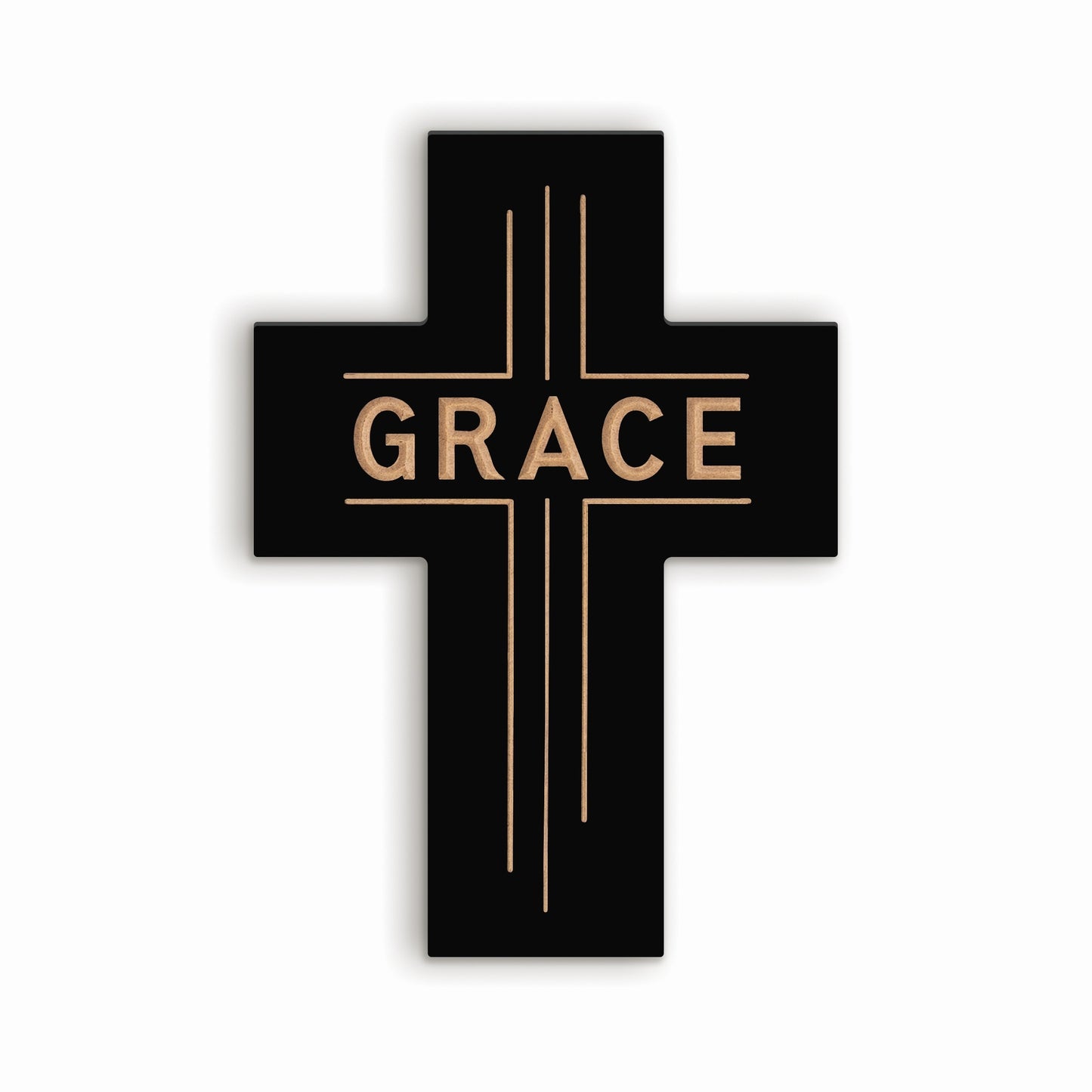 Carved Cross-Grace (5.75" x 8")
