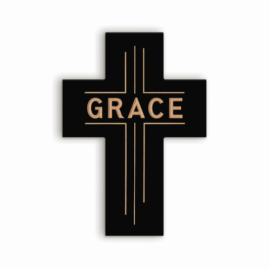 Carved Cross-Grace (5.75" x 8")