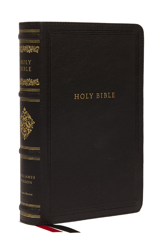 KJV Large Print Reference Bible (Comfort Print) (Sovereign Collection)-Black Leathersoft Indexed
