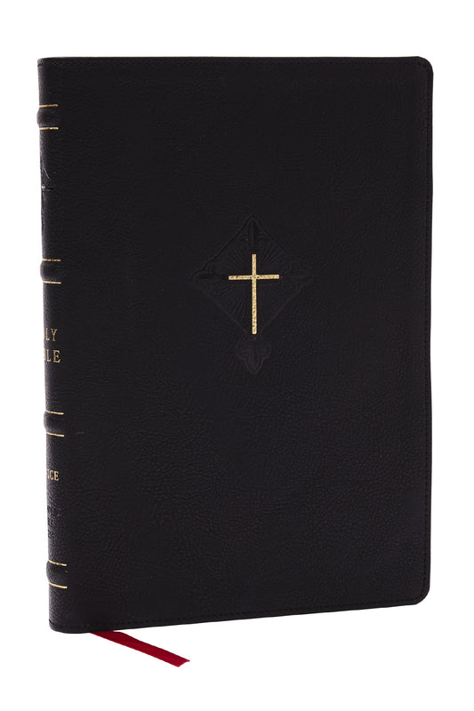 RSV2CE Thinline Large Print Catholic Bible (Comfort Print)-Black Leathersoft