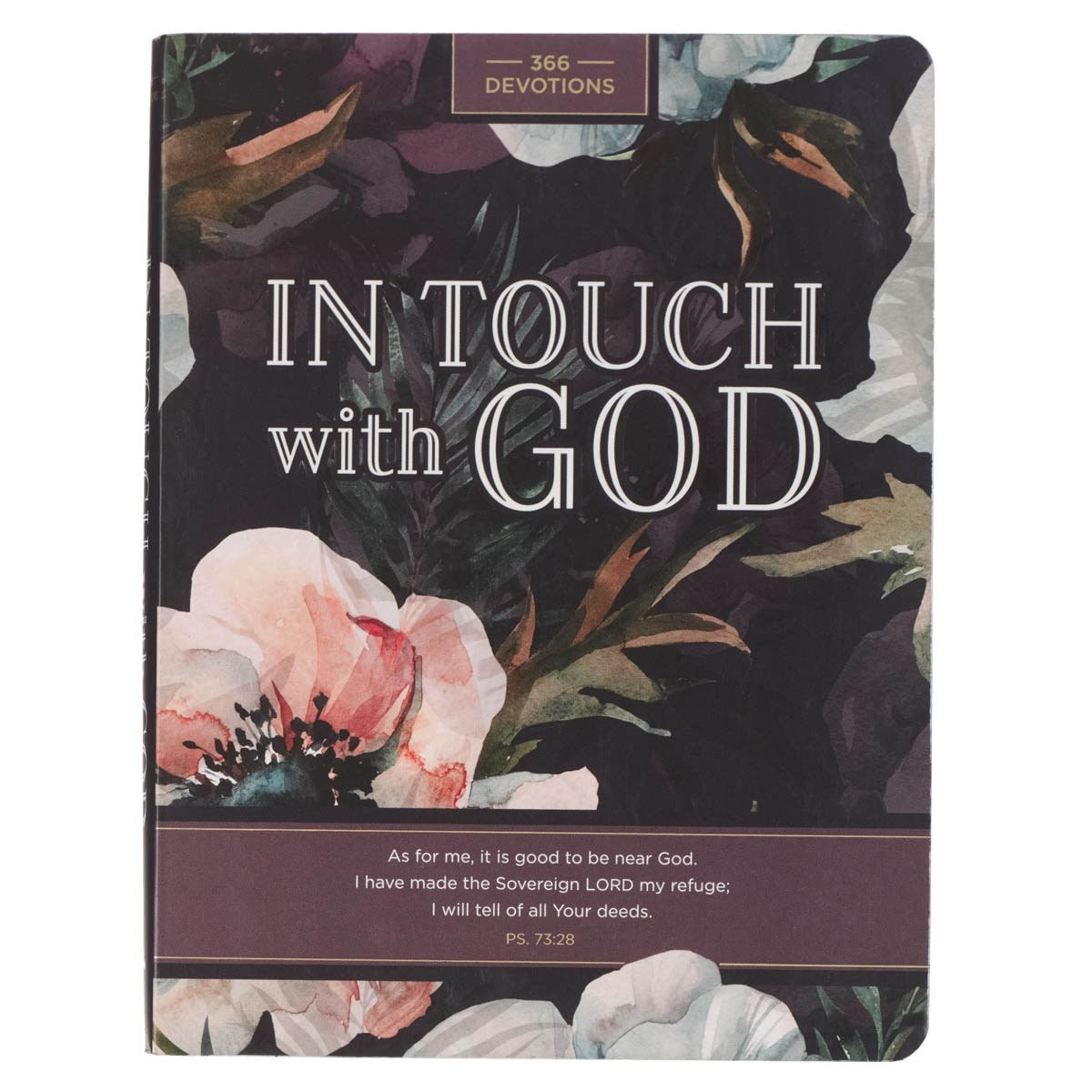 Devotional-In Touch With God Floral Softcover Jan.