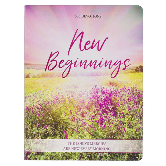 Devotional-New Beginnings-Pink Floral Softcover