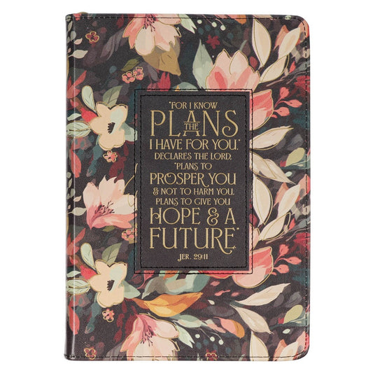 Journal Classic W/ Zip-Black Hope & A Future Jer. 29:11