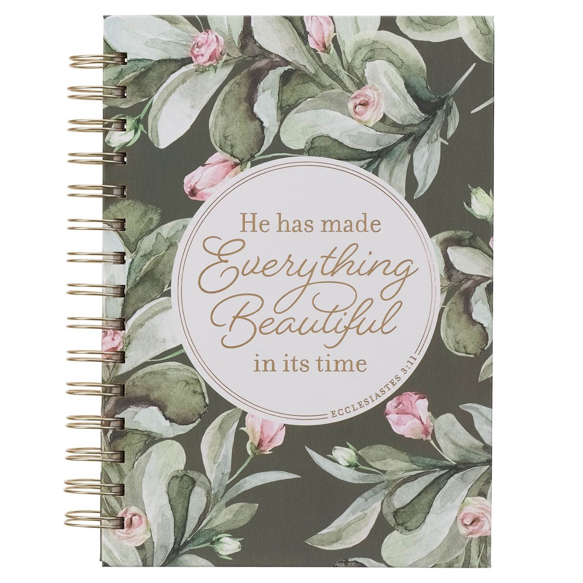 Journal Wirebound-Green Everything Beautiful Ecc. 3:11