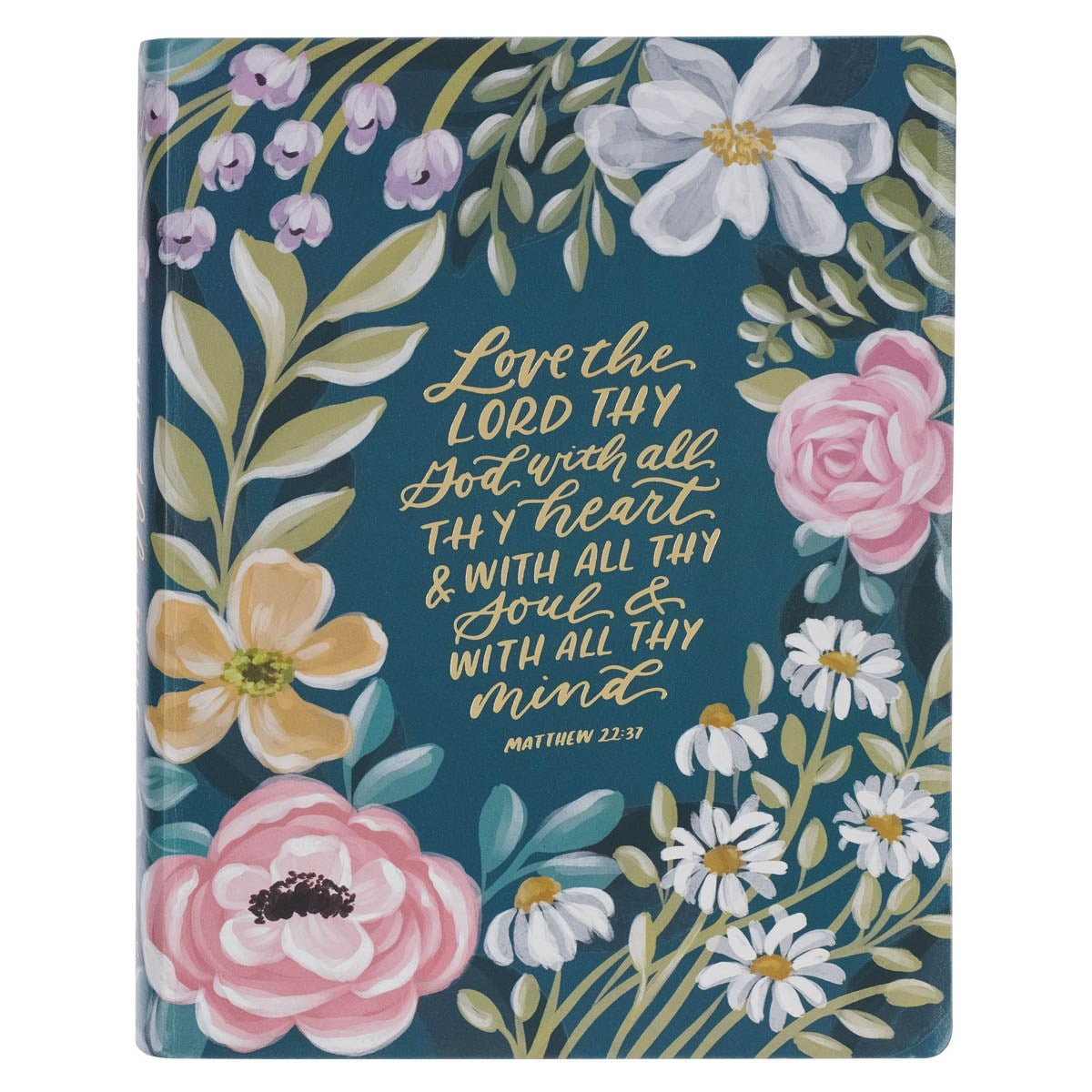 KJV Note-taking Bible-Large Print-Love The Lord Matt. 22:37-Faux Leather