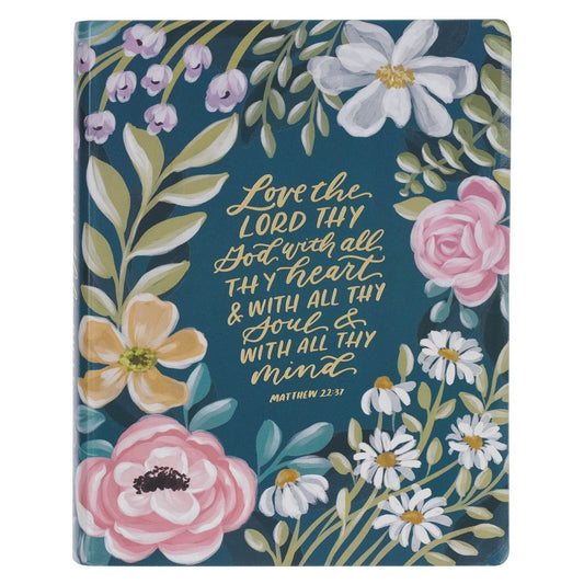 KJV Note-taking Bible-Large Print-Love The Lord Matt. 22:37-Faux Leather