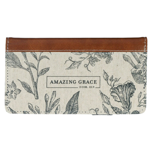 Checkbook/Wallet-Amazing Grace 2 Cor. 12:9