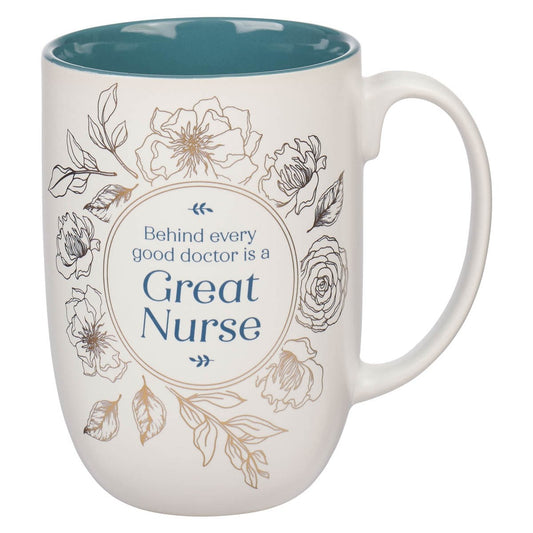 Mug-Great Nurse (Philippians 4:13)-Teal (MUG1114)