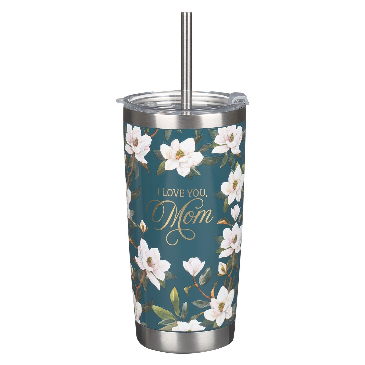 Stainless Steel Tumbler-Dark Teal-Love You Mom Prov. 31:25