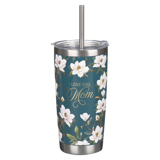 Stainless Steel Tumbler-Dark Teal-Love You Mom Prov. 31:25