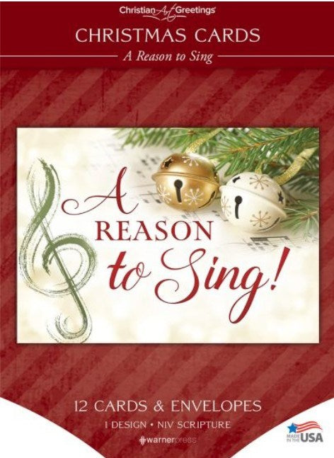 Boxed Card-A Reason To Sing Solid Pack (Luke 1:46  NIV) (Box Of 12)