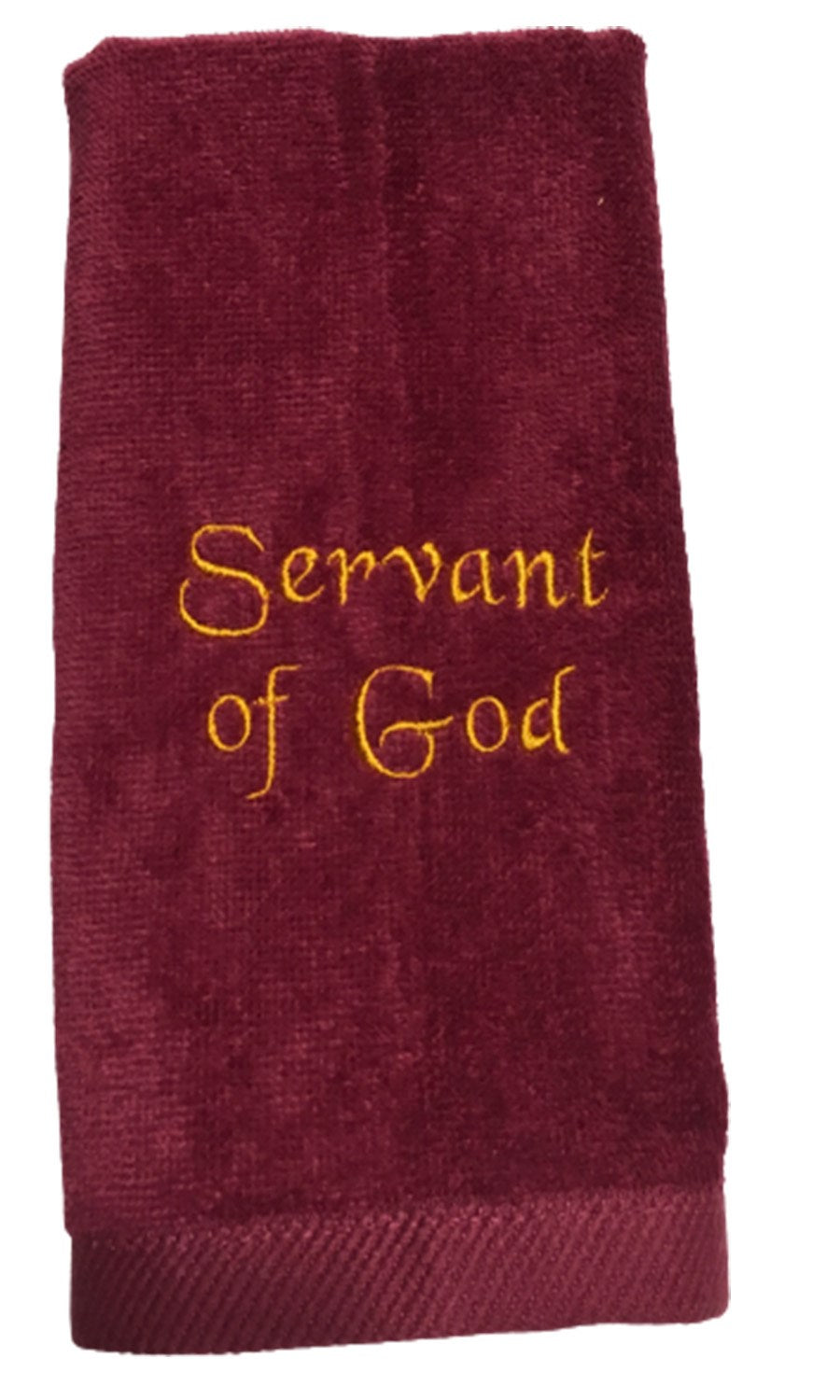 Towel Servant of God Burgundy