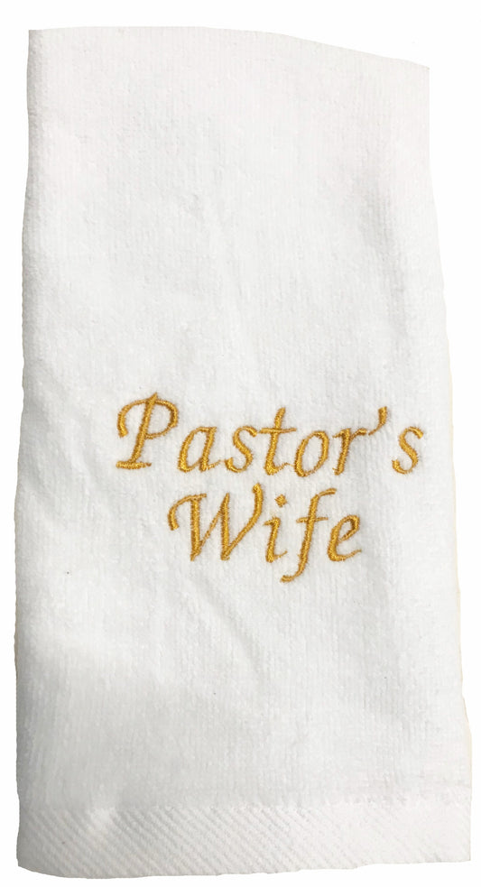 Towel Pastor's Wife White