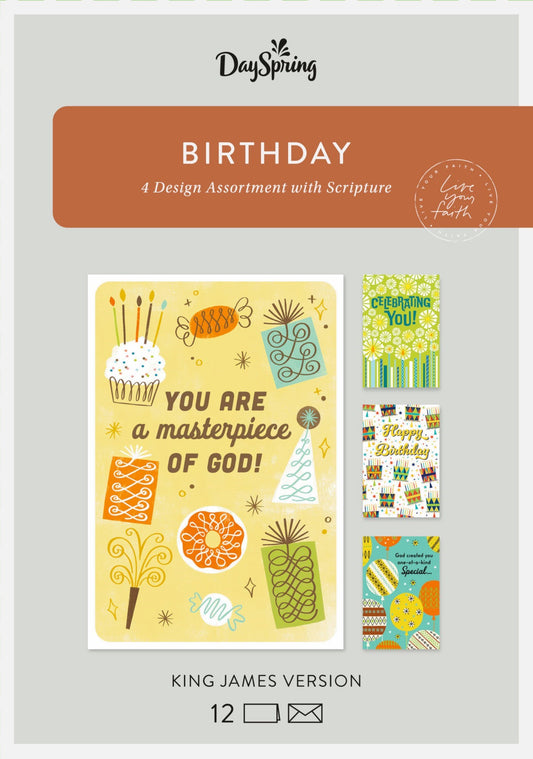 Card-Boxed-Birthday-KJV (Box Of 12)