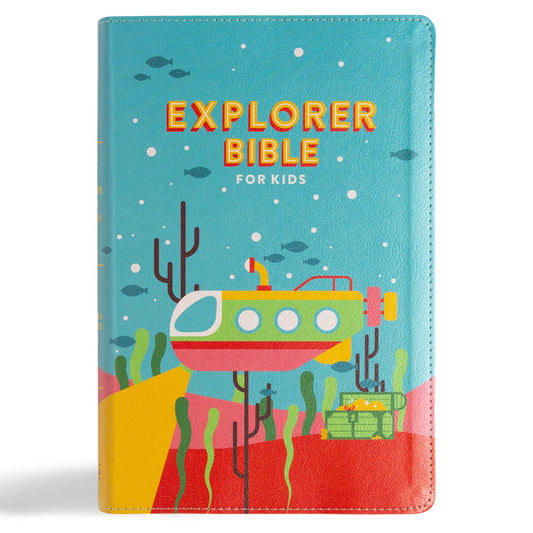 CSB Explorer Bible For Kids-Underwater Adventure LeatherTouch