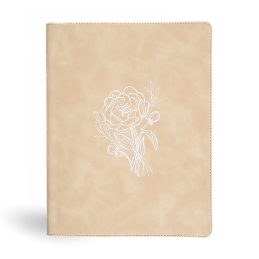 CSB Illustrator's Notetaking Bible  Large Print Edition-Cream LeatherTouch