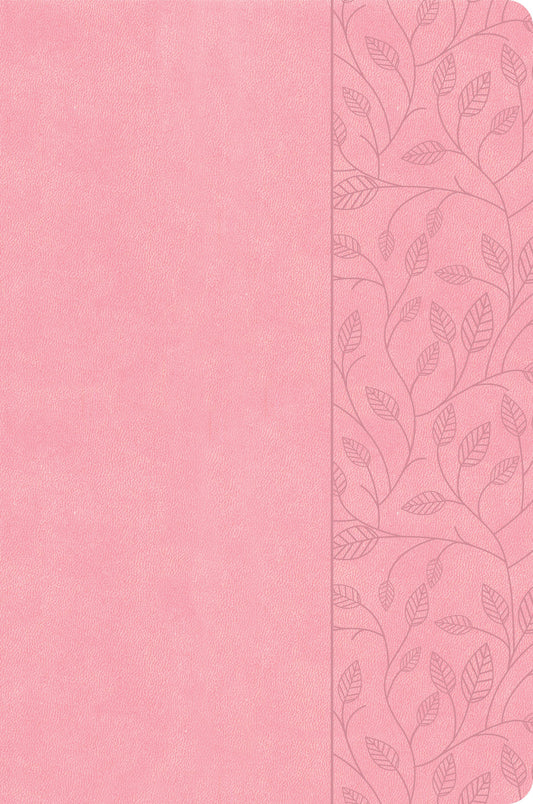 CSB Large Print Thinline Bible (Value Edition)-Soft Pink LeatherTouch