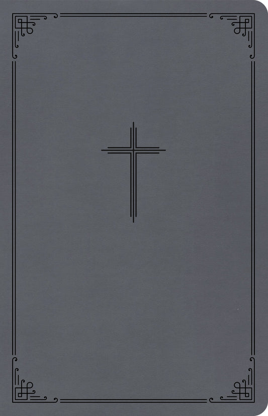 CSB Thinline Bible (Value Edition)-Charcoal LeatherTouch