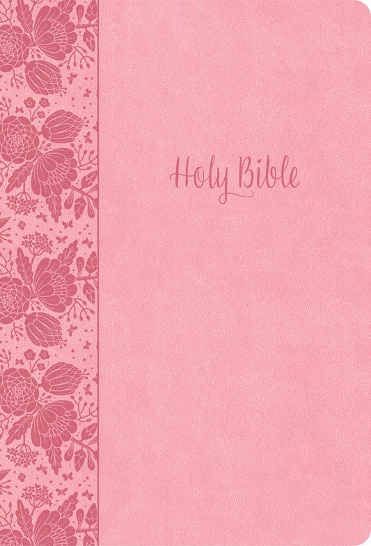 KJV Large Print Thinline Bible (Value Edition)-Soft Pink LeatherTouch