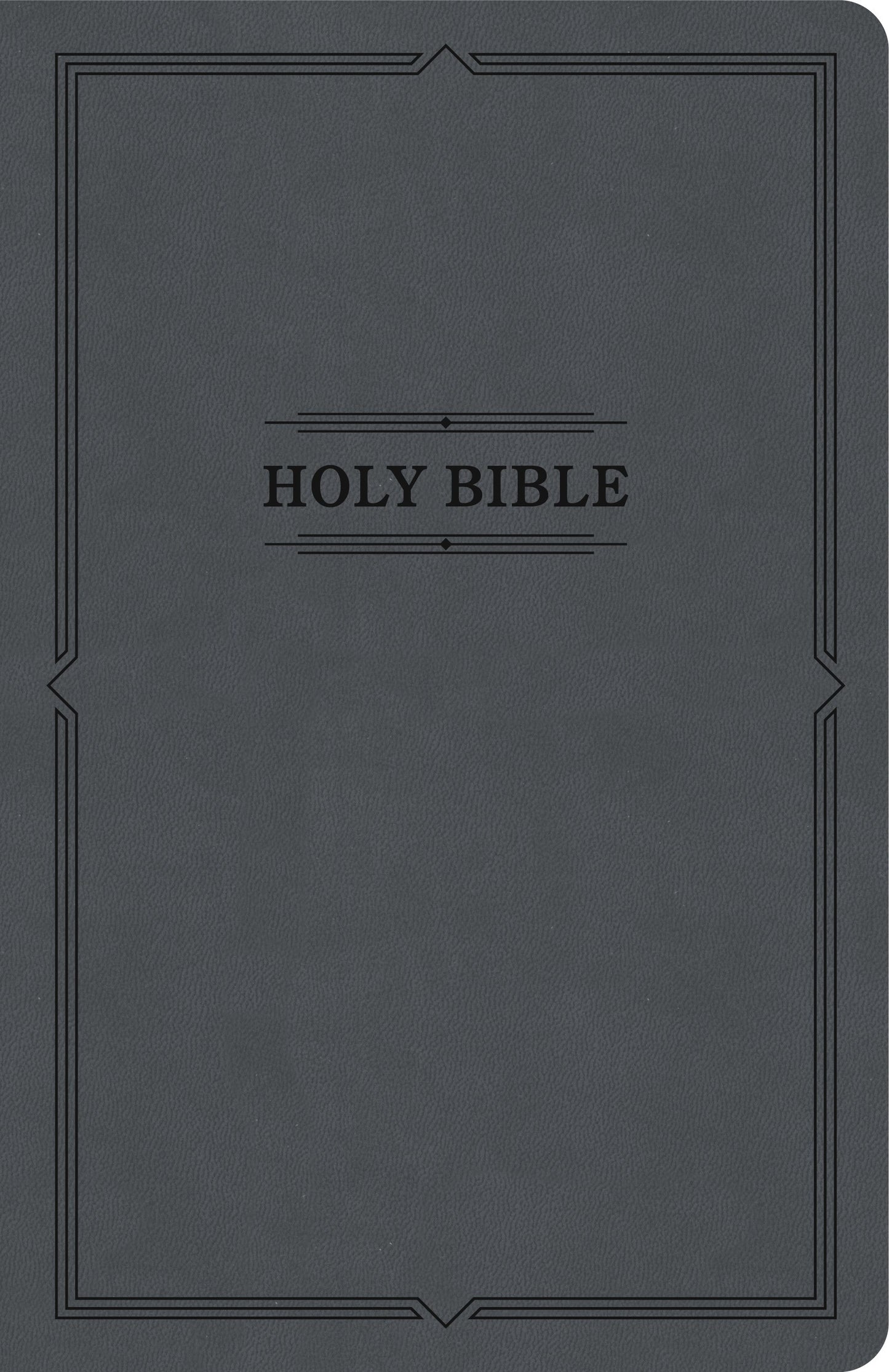 KJV Thinline Bible (Value Edition)-Charcoal LeatherTouch