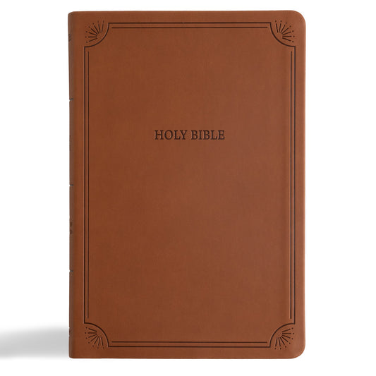 NASB 2020 Large Print Thinline Bible (Value Edition)-Brown LeatherTouch