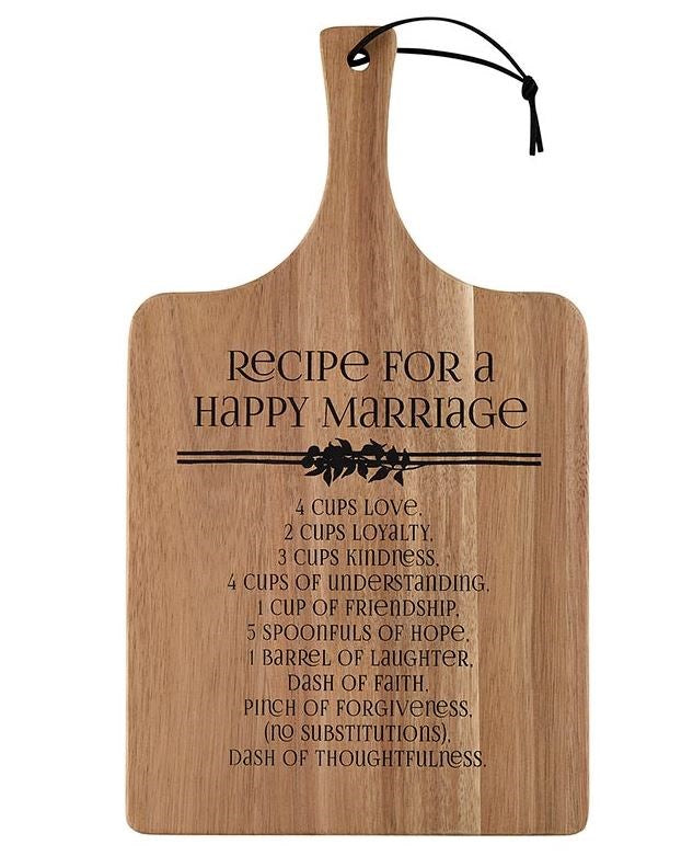 Cutting Board-Marriage Recipe (7.75" x 13.5")
