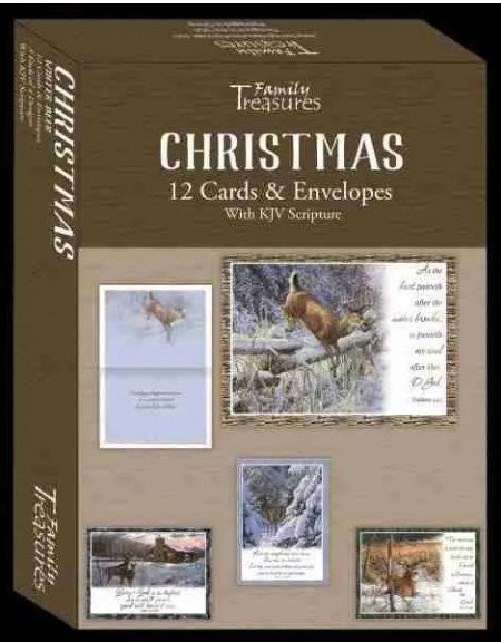 Boxed Card-Christmas-Winter Deer (Box Of 12)